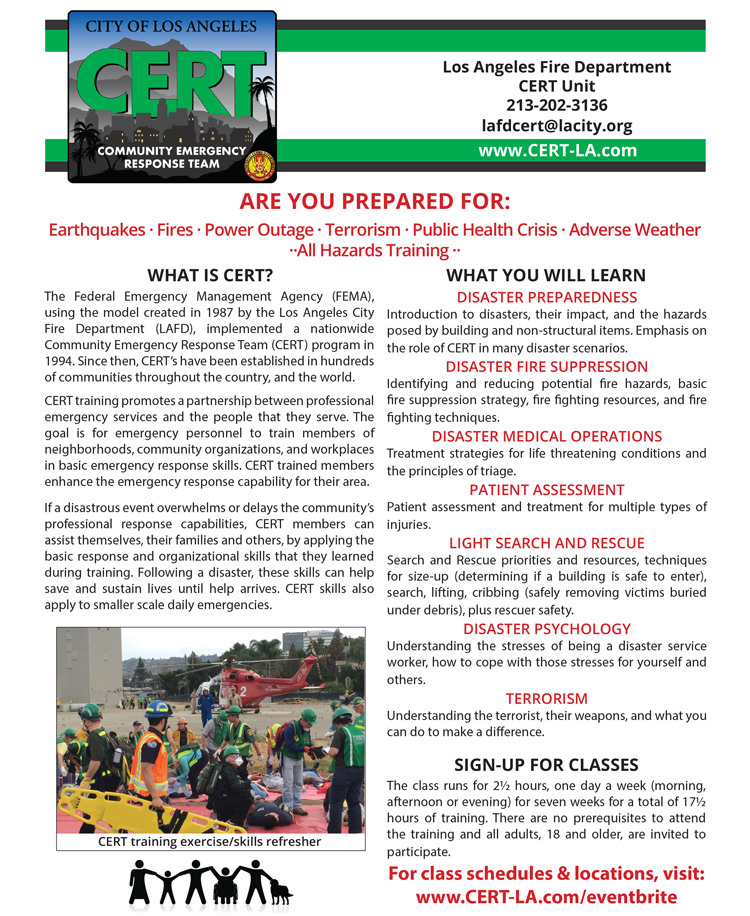 Cert Los Angeles Flyer Cert La